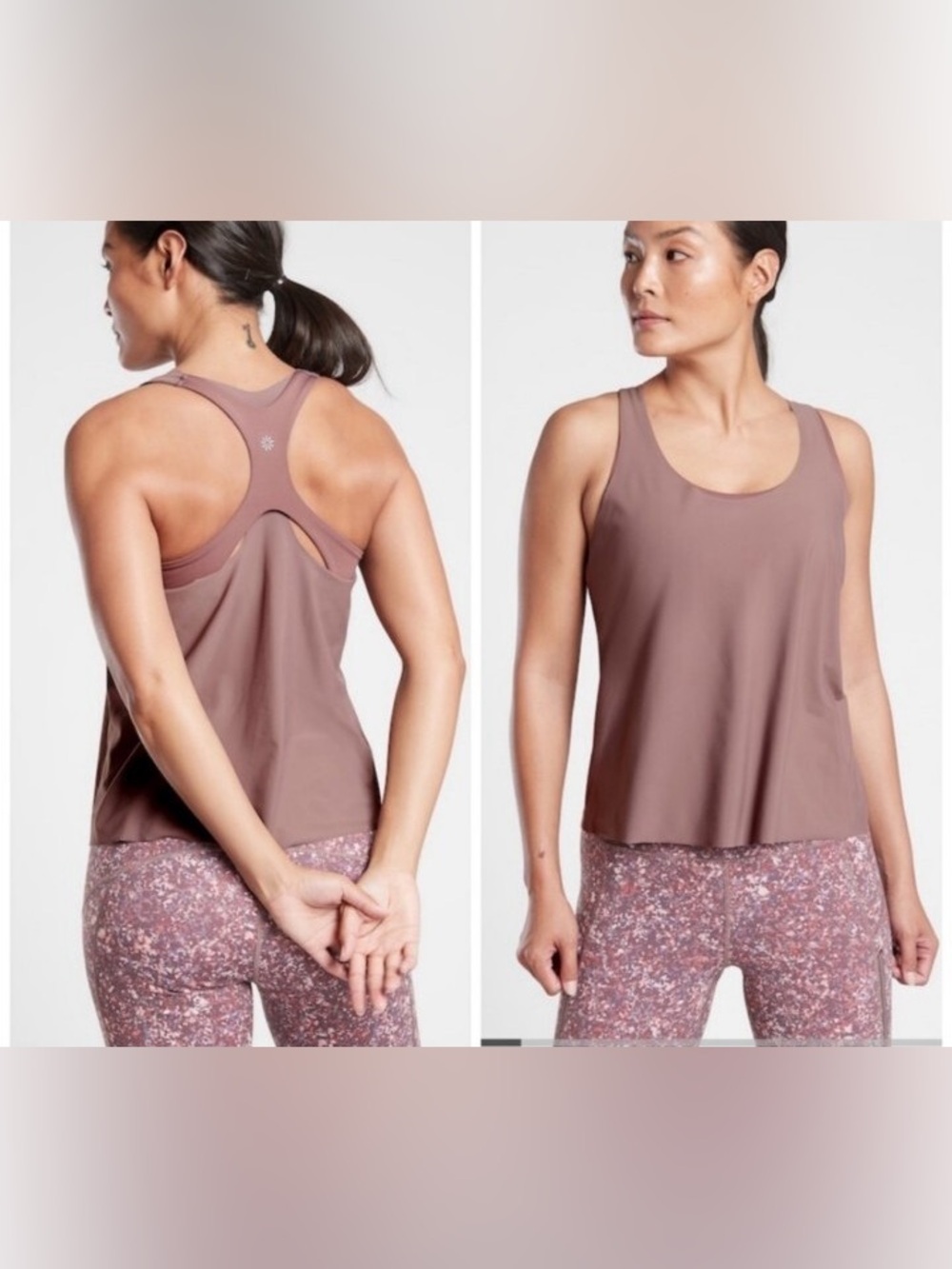 ATHLETA Relaxed Racerback Tank Top in Mauve